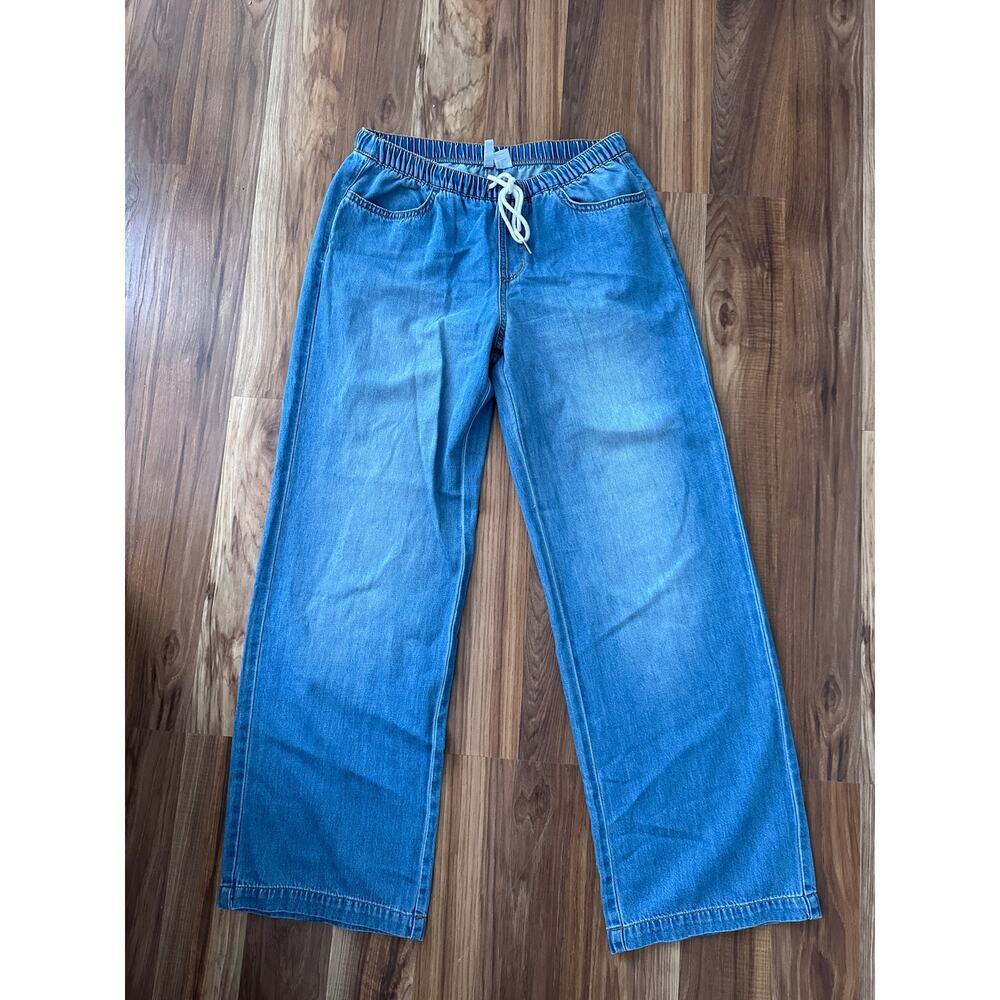 H&M x Divided Light Blue Wide Leg Baggy Pants